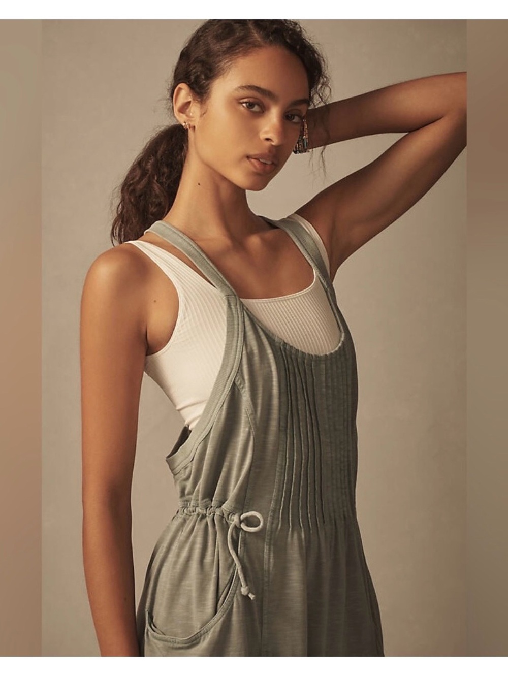 Daily Practice Boardwalk Light Mint Blue Green  Dress Crossback Utility Pockets - Picture 10 of 10